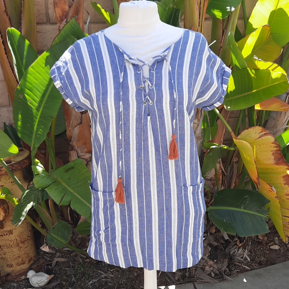 Tularosa x Revolve Warren Striped Tunic mini dress